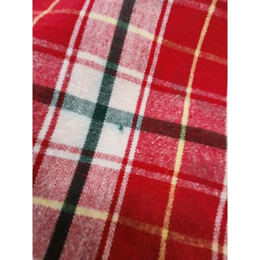 Vintage Plaid Tartan Classic Christmas Fabric‎  Linen Napkins 13